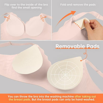 Seamless Scalloped Push-Up Bra