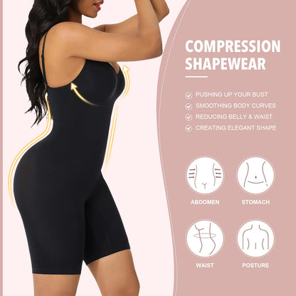 Tummy Control Full Bust Body Shapewear - AuranovaWear