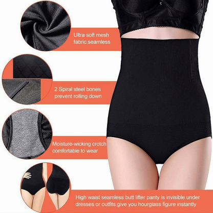 High Waist Tummy Control Shapewear Panties - AuranovaWear