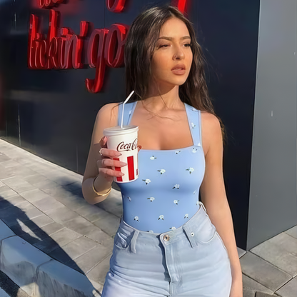 Sleeveless Tank Tops Bodysuits