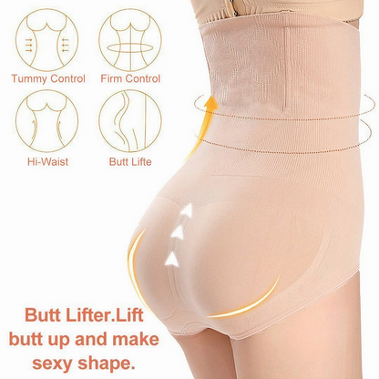 High Waist Tummy Control Shapewear Panties - AuranovaWear