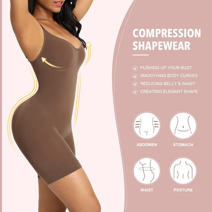 Tummy Control Full Bust Body Shapewear - AuranovaWear