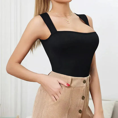 Sleeveless Tank Tops Bodysuits